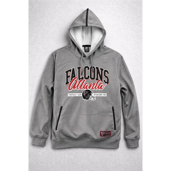 Team Apparel Other - Atlanta Falcons‎ NFL Gray Hoodie Men's Medium Fleece Lined